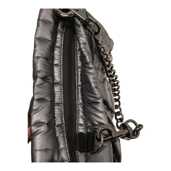 Think Royln Shiny Dark Grey Shoulder Bag - Picture 9 of 12